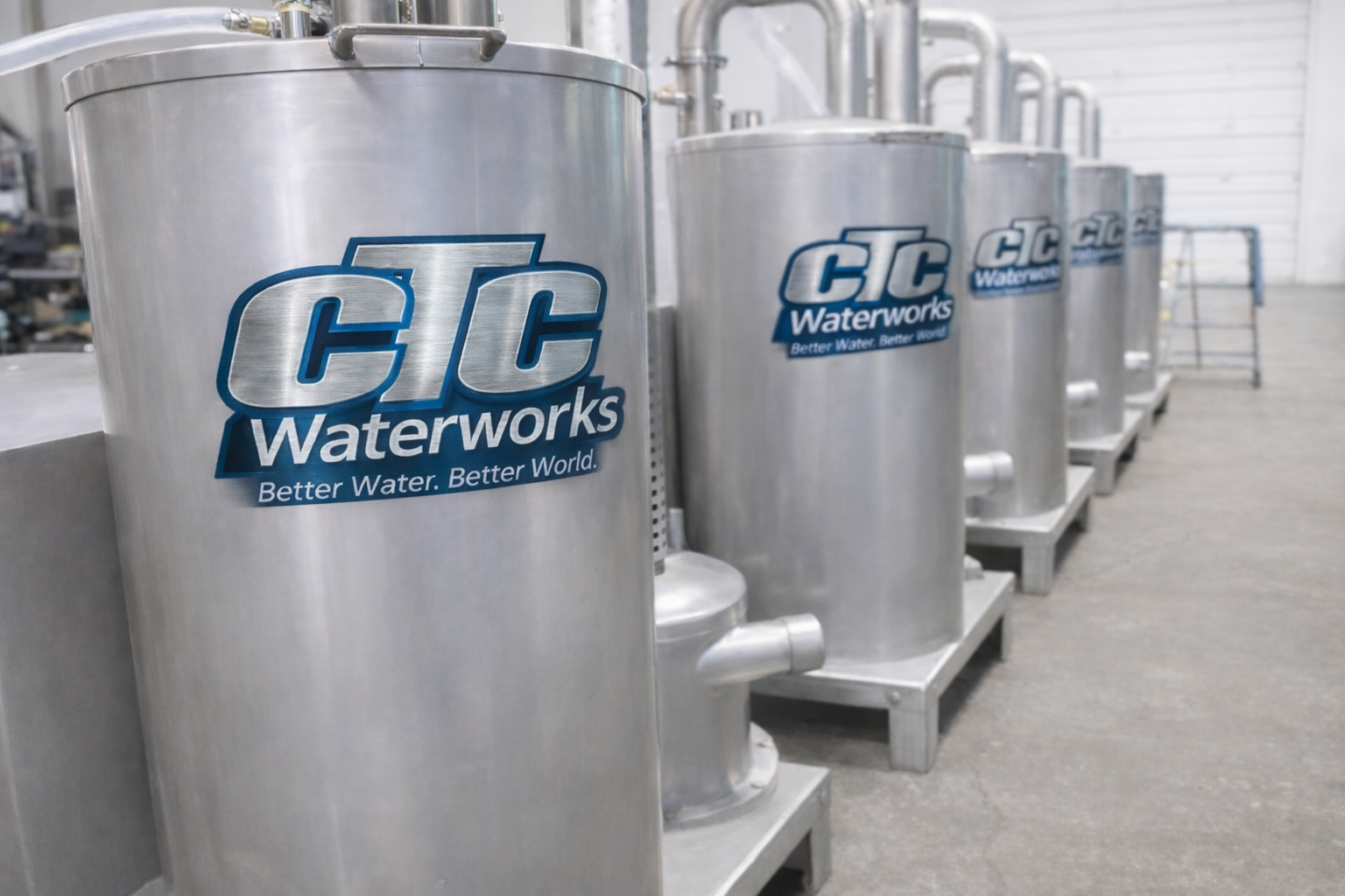 CTC Waterworks sulfur burner systems in manufacturing facility